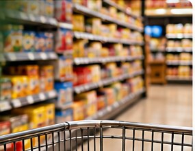 Illustrative grocery aisle crop, not the actual store